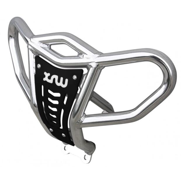 Front Bumper für Yamaha YFM 350 R Raptor Alu poliert schwarz