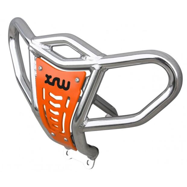 Front Bumper für Yamaha YFM 350 R Raptor Alu poliert orange