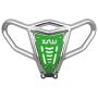 Front Bumper für Yamaha YFZ 450 Alu poliert grün