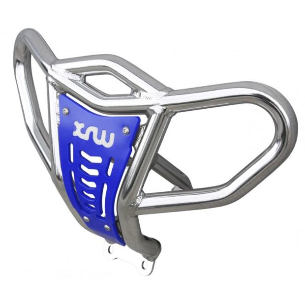 Front Bumper für Yamaha YFZ 450 Alu poliert blau