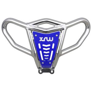Front Bumper für Yamaha YFZ 450 Alu poliert blau
