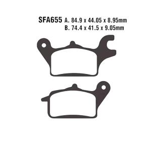 Bremsbeläge Typ SFA655 Semi-Metall Roller