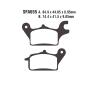 Bremsbeläge Typ SFA655 Semi-Metall Roller