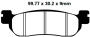 Bremsbeläge Typ FA275 Semi-Metall Motorrad