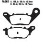 Brake pads type FA662 semi-metal motorcycles
