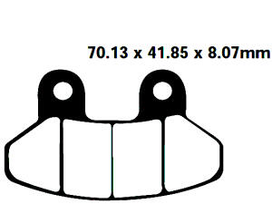 Bremsbeläge Typ FA306 Semi-Metall Roller