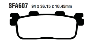 Bremsbeläge Typ SFA607 Semi-Metall Roller