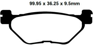 Bremsbeläge Typ FA319 Semi-Metall Motorrad
