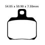 Bremsbeläge Typ FA266 Semi-Metall Motorrad