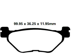 Bremsbeläge Typ FA319/2 Semi-Metall Motorrad