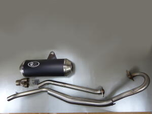 Auspuff für Kawasaki KFX 700 mit ABE Black Edition Auspuffanlage B-Ware