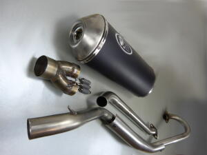 Auspuff für Kawasaki KFX 700 mit ABE Black Edition Auspuffanlage B-Ware