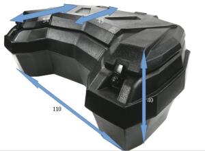 Koffer für SMC J-Max 700 / MBX 850 ATV mit 135L 3Helme& Schnellverschlüsse