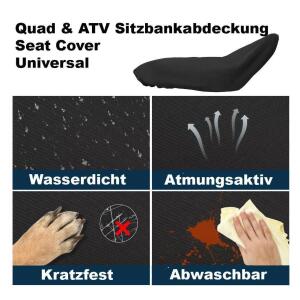 Sitzbankabdeckung S 80cm Quad ATV Regenschutz Wetterschutz Abdeckplane