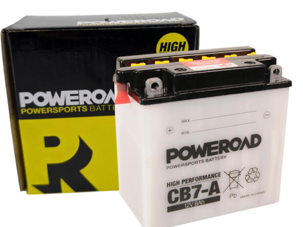 Battery Powerroad YB7-A CB7-A 12N7-4A 50713 12Volt 8 Ampere