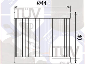 Ölfilter Hiflo HF131 für Suzuki, Hyosung