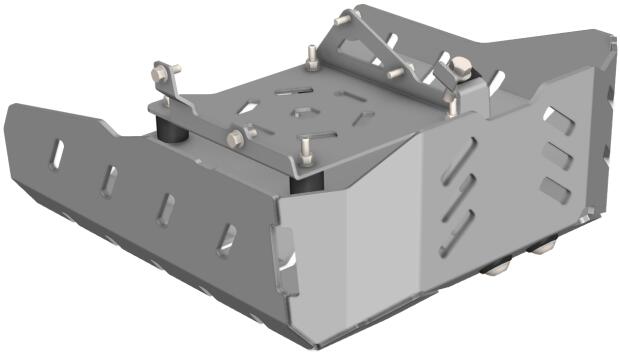 Motorschutz Unterfahrschutz für QJ Motor SRT 700 X 23-24 Silber