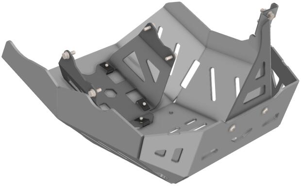 Motorschutz Unterfahrschutz für CF Moto MT 700 Bj.24 Silber