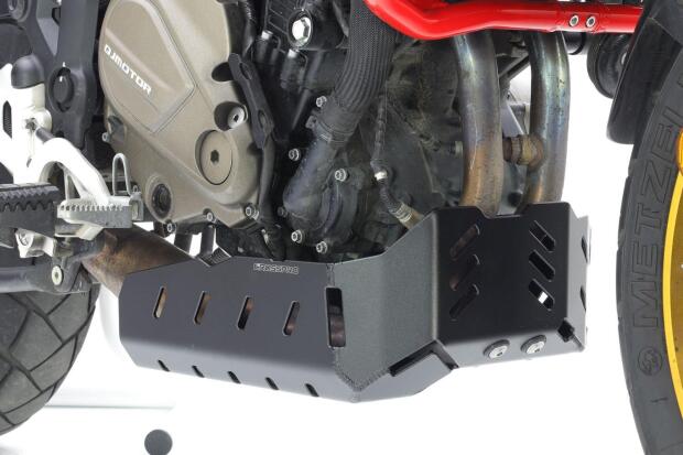 Motorschutz Unterfahrschutz für QJ Motor SRT 700 X 23-24 Schwarz Matt