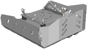 Motorschutz Unterfahrschutz für QJ Motor SRT 700 X 23-24 Schwarz Matt