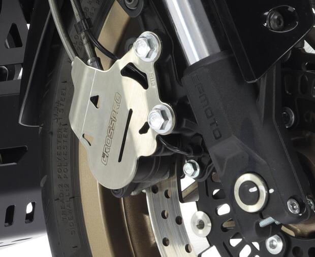 Brake caliper protection for CF Moto MT 700 Bj.24 brushed