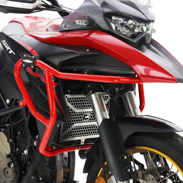 Front radiator guard for QJ Motor SRT 700 X 23-24 stainless steel