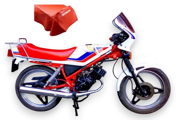 Sitzbezug rot für Honda MB5 - MB8 50/80 Sitzbankbezug Bezug