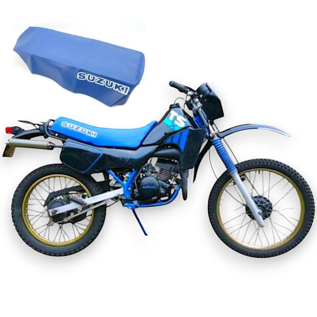 Sitzbezug blau für Suzuki TS-X Sitzbankbezug Bezug