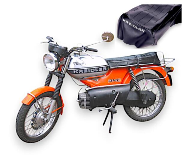 Sitzbezug schwarz für Kreidler Florett 1970 - 1973 Sitzbankbezug Bezug