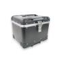 Motorradkoffer Alu Schwarz 40 Liter Topcase mit Halterplatte universal