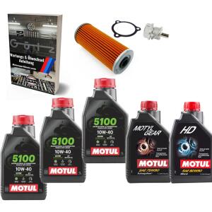 Ölwechsel Kit + Differential für TGB Blade 1000 ATV Motul 10W-40
