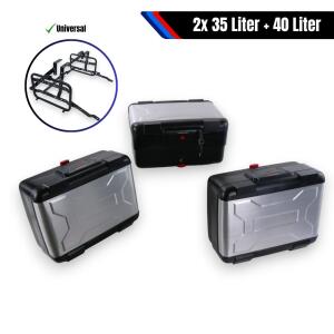 Luggage System 3-Piece with Side Carriers for BMW...