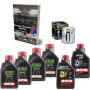 Öl Wechsel Kit Synthetic für V-Twin Harley Davidson & Buell Bj.90-22 Motul 15W50