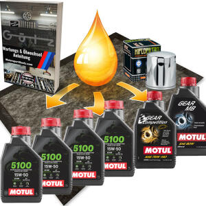 Öl Wechsel Kit Synthetic für Harley Davidson & Buell Bj.90-22 Motul 15W50 & Ölmatte
