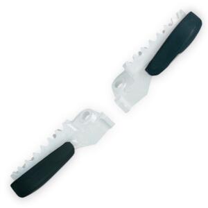 Universal Footpeg Scratch Protectors for Supermoto black UFO