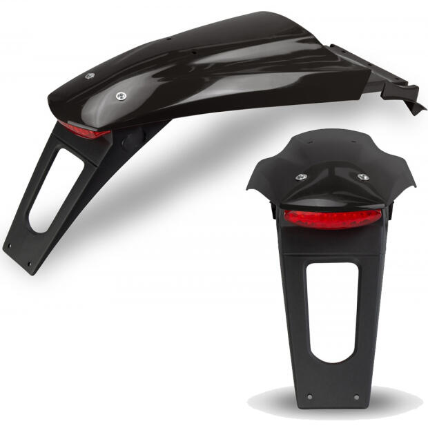 Schutzblechset hinten mit Licht für KTM LC4 640 & SMC 660 schwarz UFO