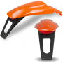 Kotflügelset hinten mit Licht für KTM LC4 640 & SMC 660 Orange UFO