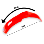 Front Fender red long for vintage Offroad /1975-79/ UFO