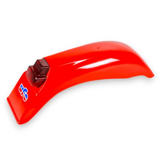 Kotflügel hinten mit Licht für Enduro /1978-89/ Rot für Villa, Honda & mehr