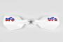 Handguards for Classic Motorcycle white Universal UFO compact