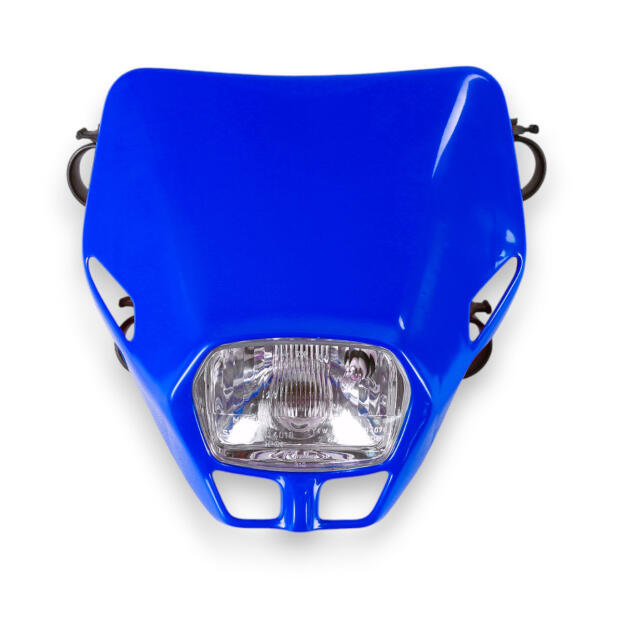 Headlight Mask with Headlight for Enduro Universal UFO Firefly Blue