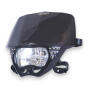 Headlight with Mask for Enduro Motorcycle Universal black Lamp Mask