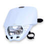 Lampenmaske mit Scheinwerfer  für Enduro Motorrad UFO Universal weiß