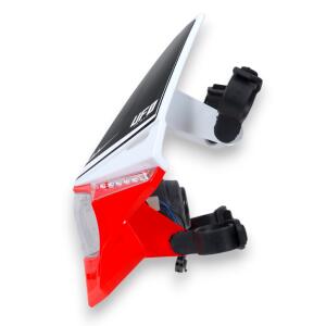 Universal rote Lampenmaske mit Scheinwerfer  für Enduro Motorräder