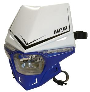 UFO Scheinwerfer mit blaue Maske für Enduro Motorräder Universal