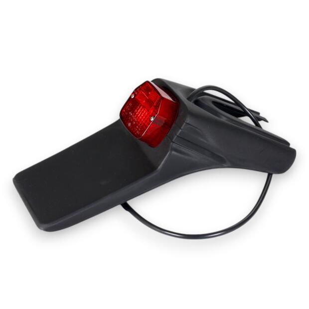 Kotflügel hinten kurz Universal für Enduro mit Rücklicht & Kennzeichenhalter