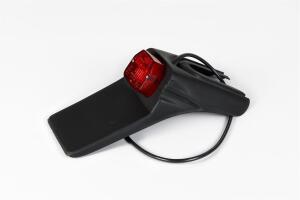 Kotflügel hinten kurz Universal für Enduro mit Rücklicht & Kennzeichenhalter