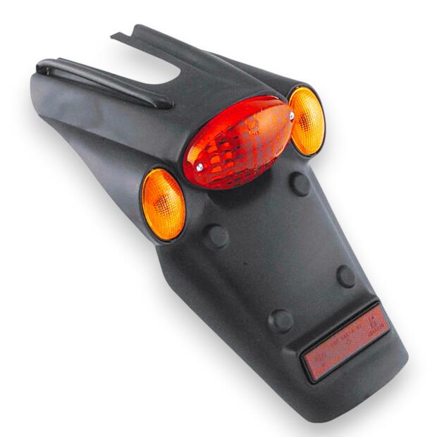 Kotflügel hinten Universal für Moped mit Rücklicht, Blinker & Kennzeichenhalter
