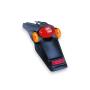 Kotflügel hinten Universal für Moped mit Rücklicht, Blinker & Kennzeichenhalter