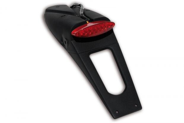 Universal Rear Fender for off-road with Tail/Brake Light red